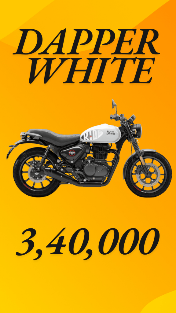 Royal Enfield Hunter 350 Price In Bangladesh dapper white